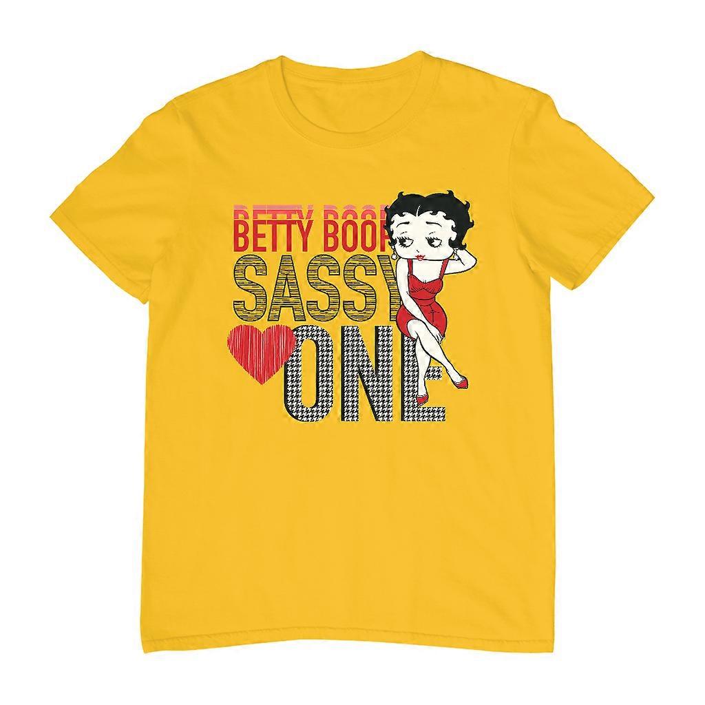 Betty Boop Sassy One Houndstooth Pattern Men's T-Shirt