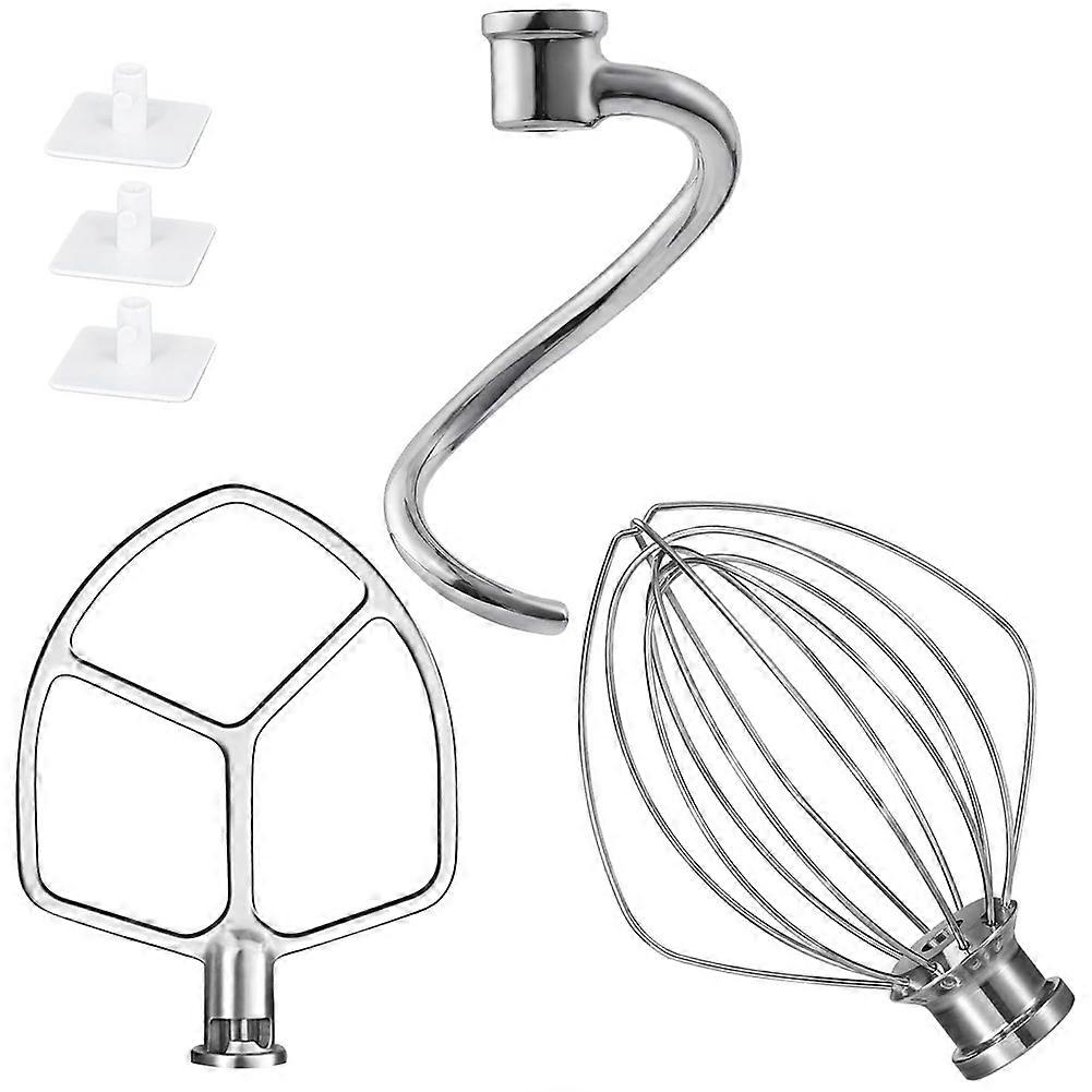 For KitchenAid Mixer 6 QT Dough Hook Wire Whip and Mixers Attachments