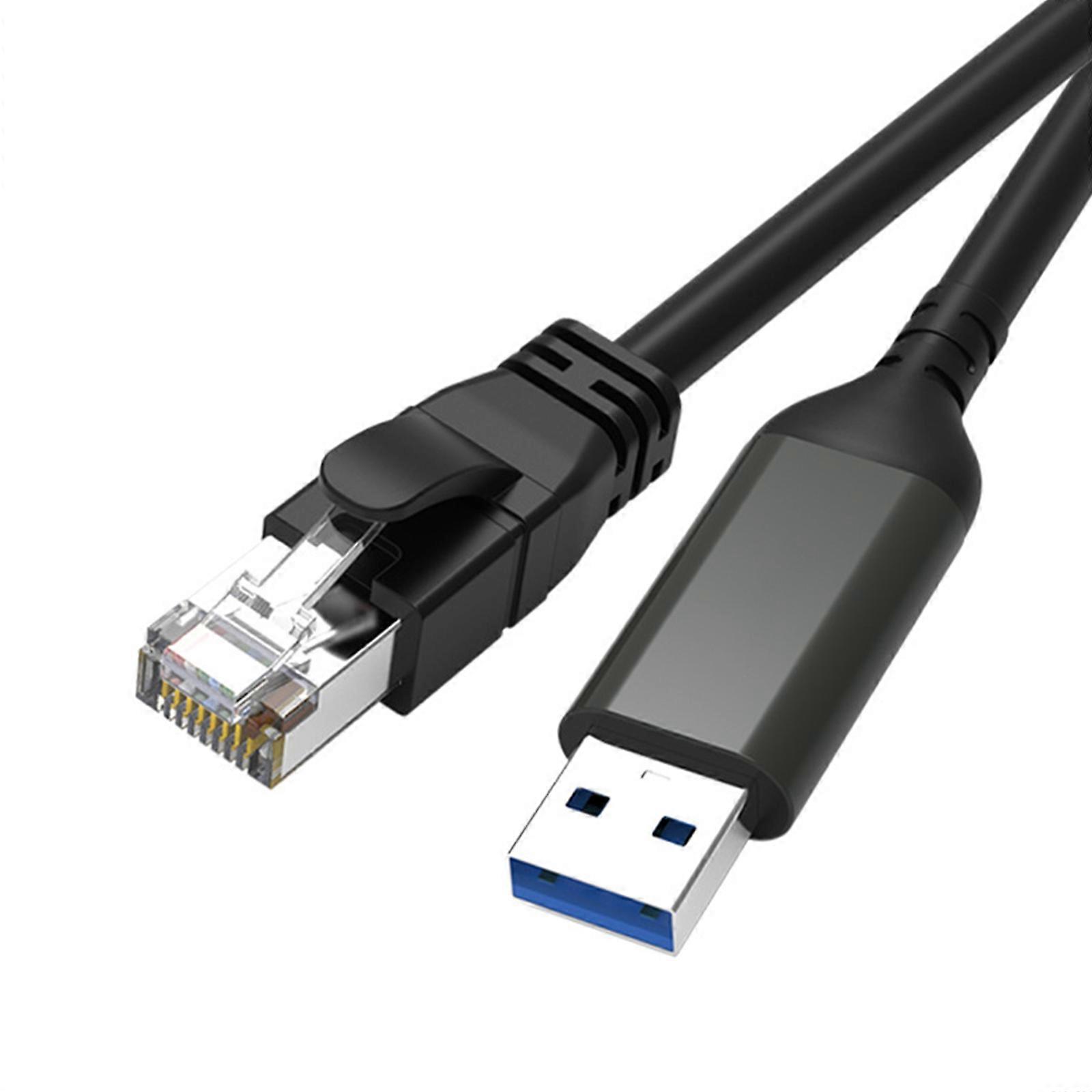 USB'den Ethernet'e Adaptör USB3.0 - RJ45 Erkek Kablo Doğrudan Bağlı Gigabit LAN Ağı Dizüstü Bilgisayar Aksesuarları için