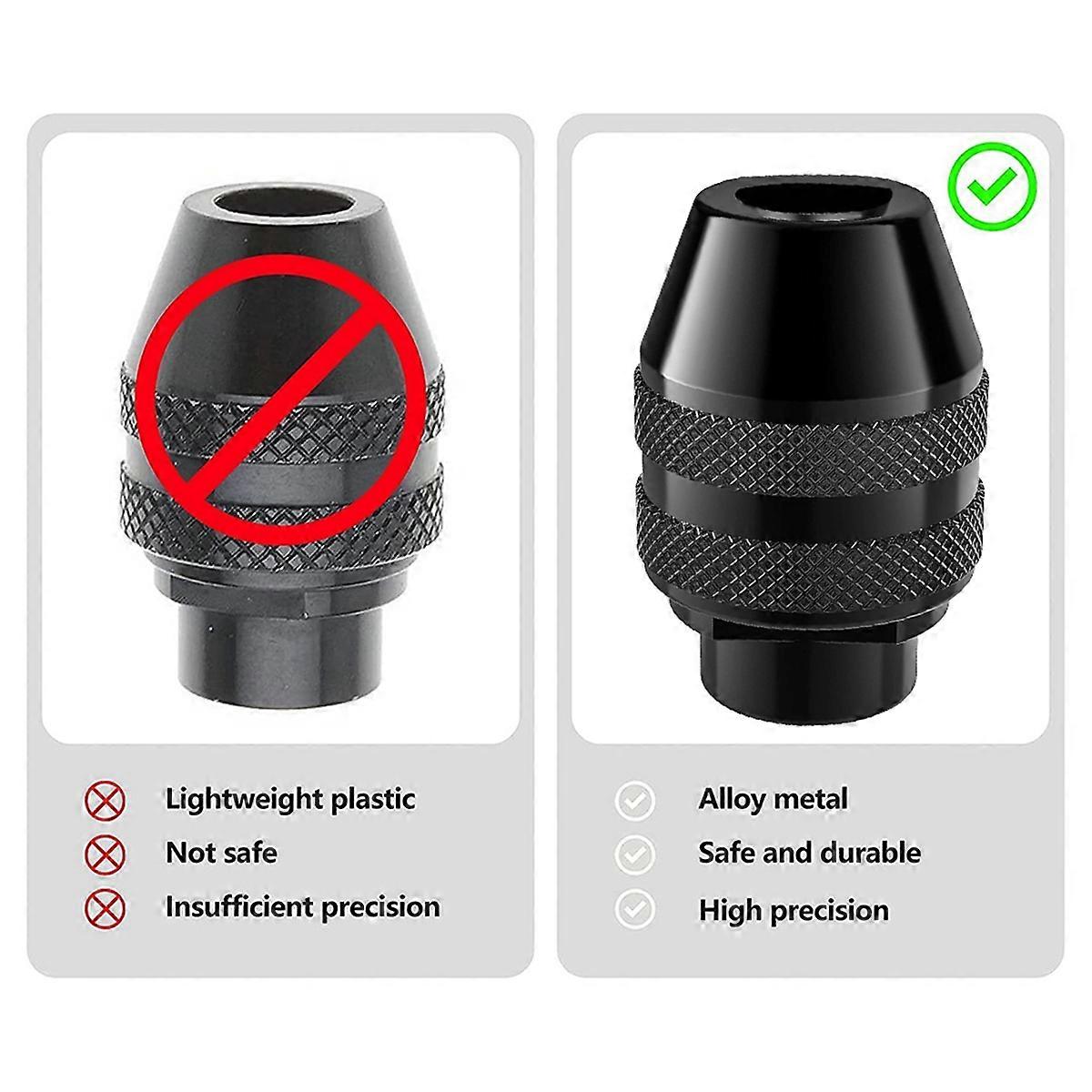 Drill Chuck, 1/32 to 1/8 4486 Keyless Bit Chuck Shaft Rotary Tool