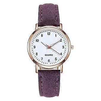 Dames Horloges Womens Small Quartz Analoog Polshorloge Casual Paars