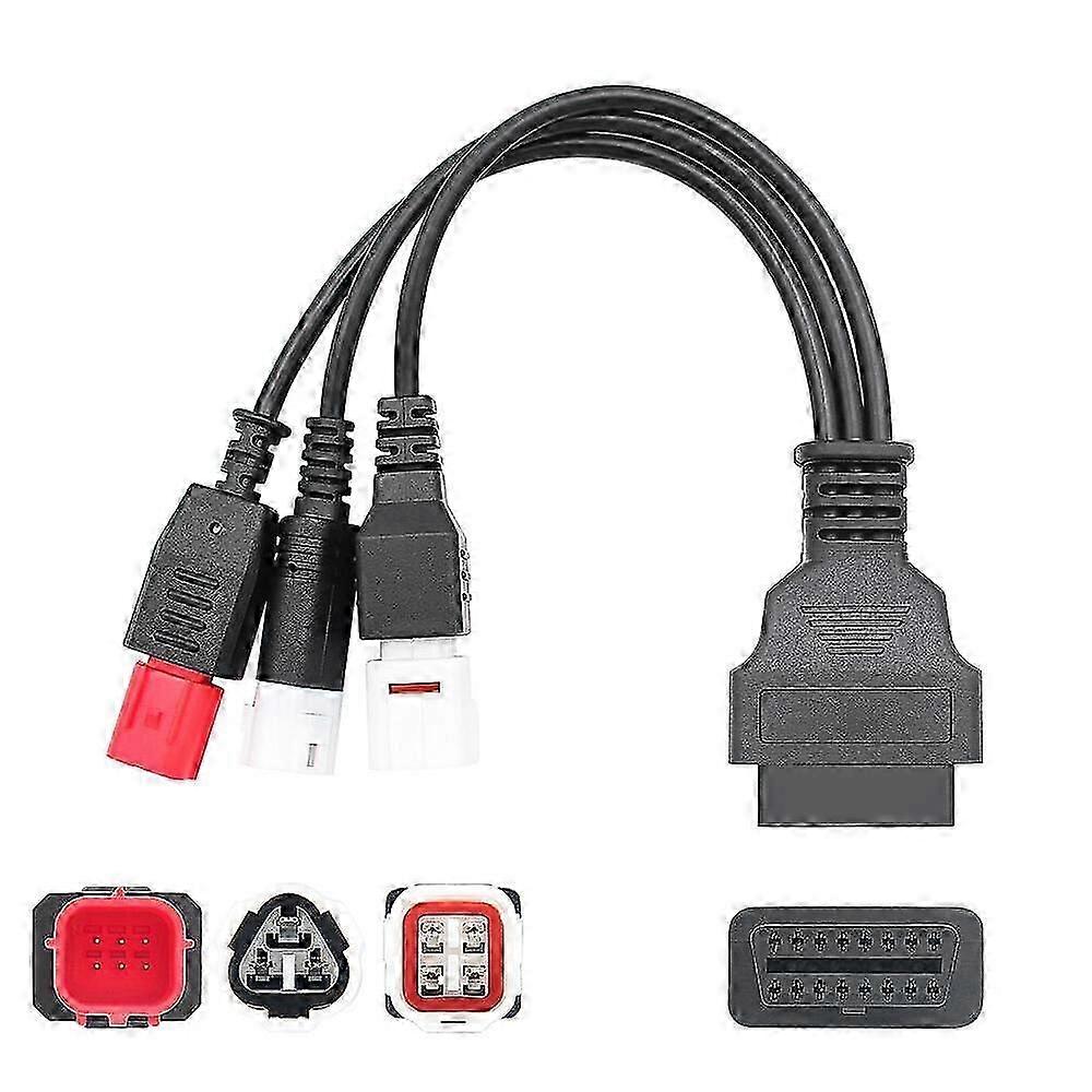 لياماها 3 و 4 و 6 دبوس OBD2 كابل التشخيص محول قارئ رمز الخطأ OBD