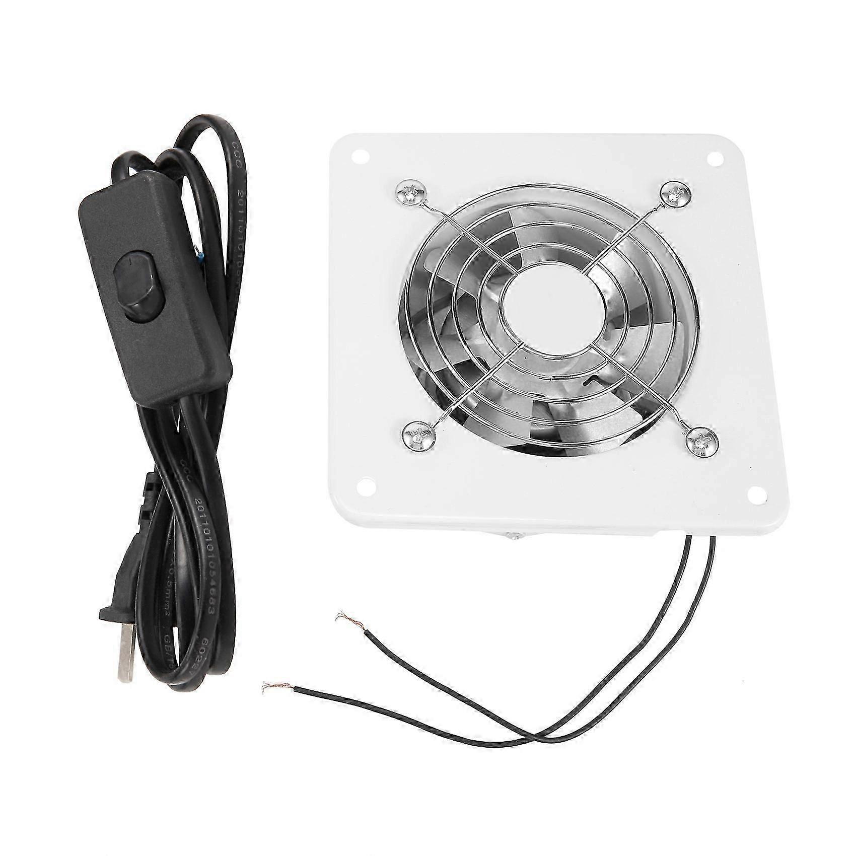 4 Inch Inline Duct Fan Air Ventilator Metal Pipe Ventilation Exhaust Fan Extractor Bathroom Fan Duc
