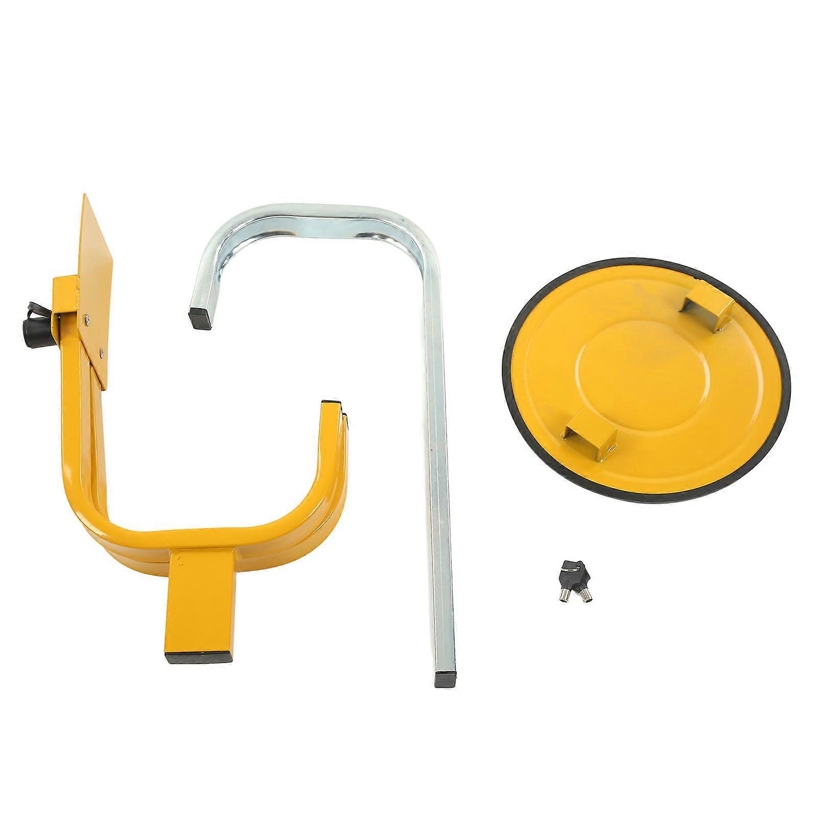 גלגל רכב מנעול נגד גניבה מהדק מתכוונן התאמה אוניברסלית לרכב רכב רכב שטח משאית נגרר 