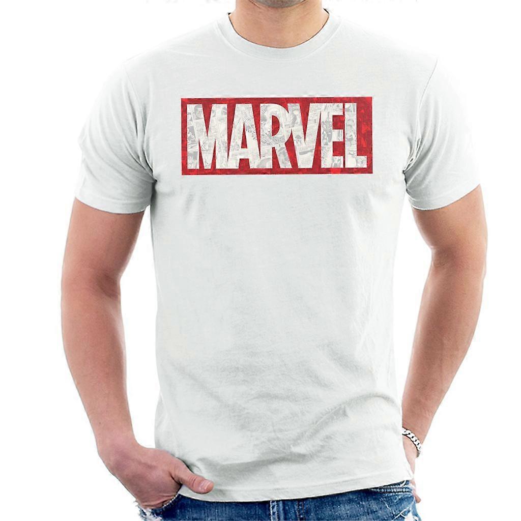 Marvel Classic Comic Book Logo Men's T-Shirt