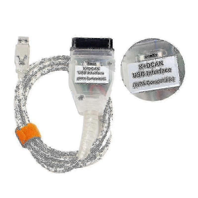 Bmw Inpa K+can K+dcan Diagnostic Test Cable With Switch - White