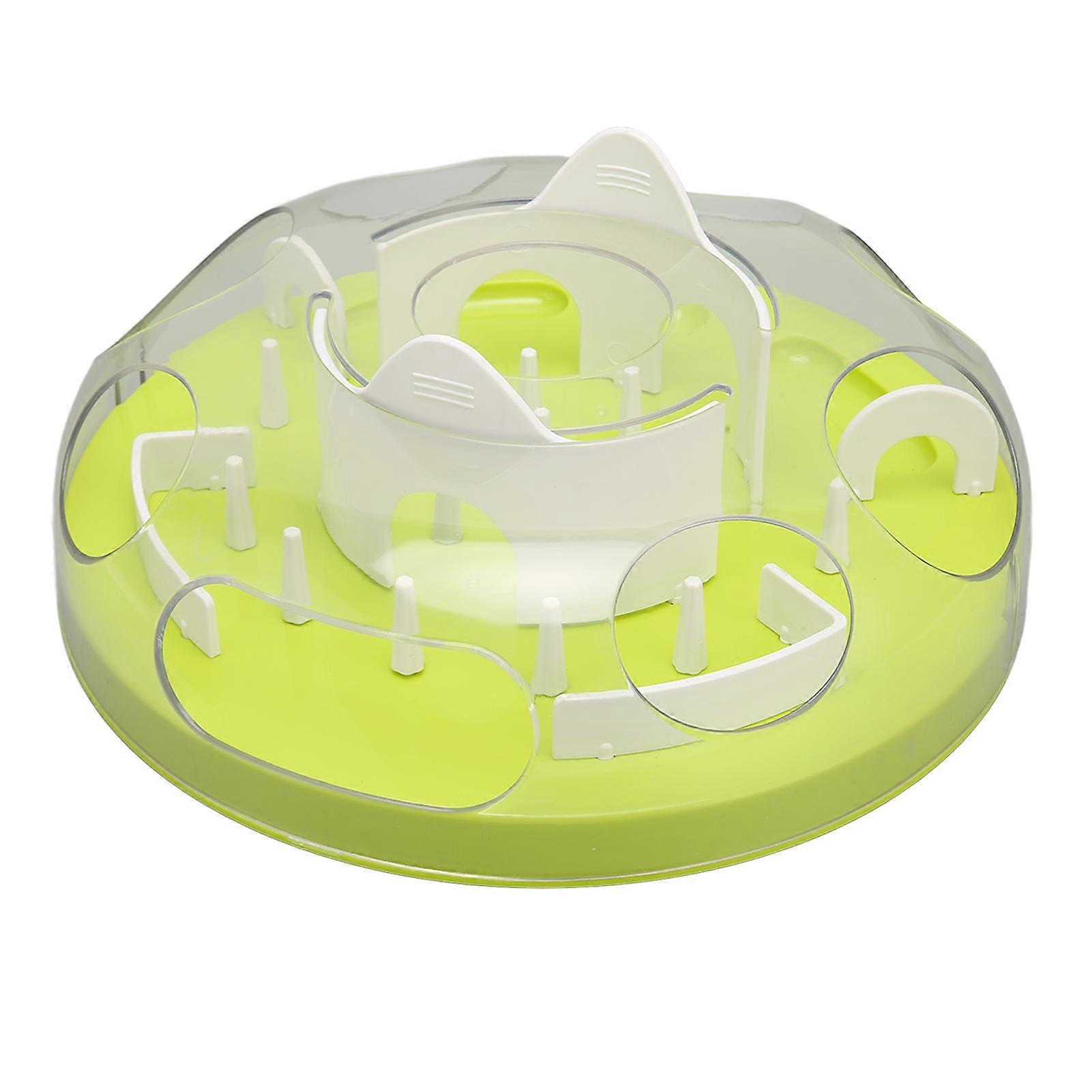 Cat Slow Feeder Bowl Detachable Adjustable Prevent Sliding Cat Puzzle Slow Feeding Slow Eating Bowl for Cat Training 
