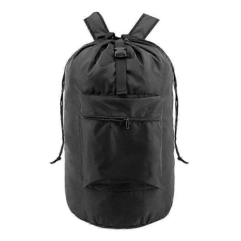 Waterproof Laundry Basket Backpack, Large Capacity Clothes Laundry Bag for Dormitory