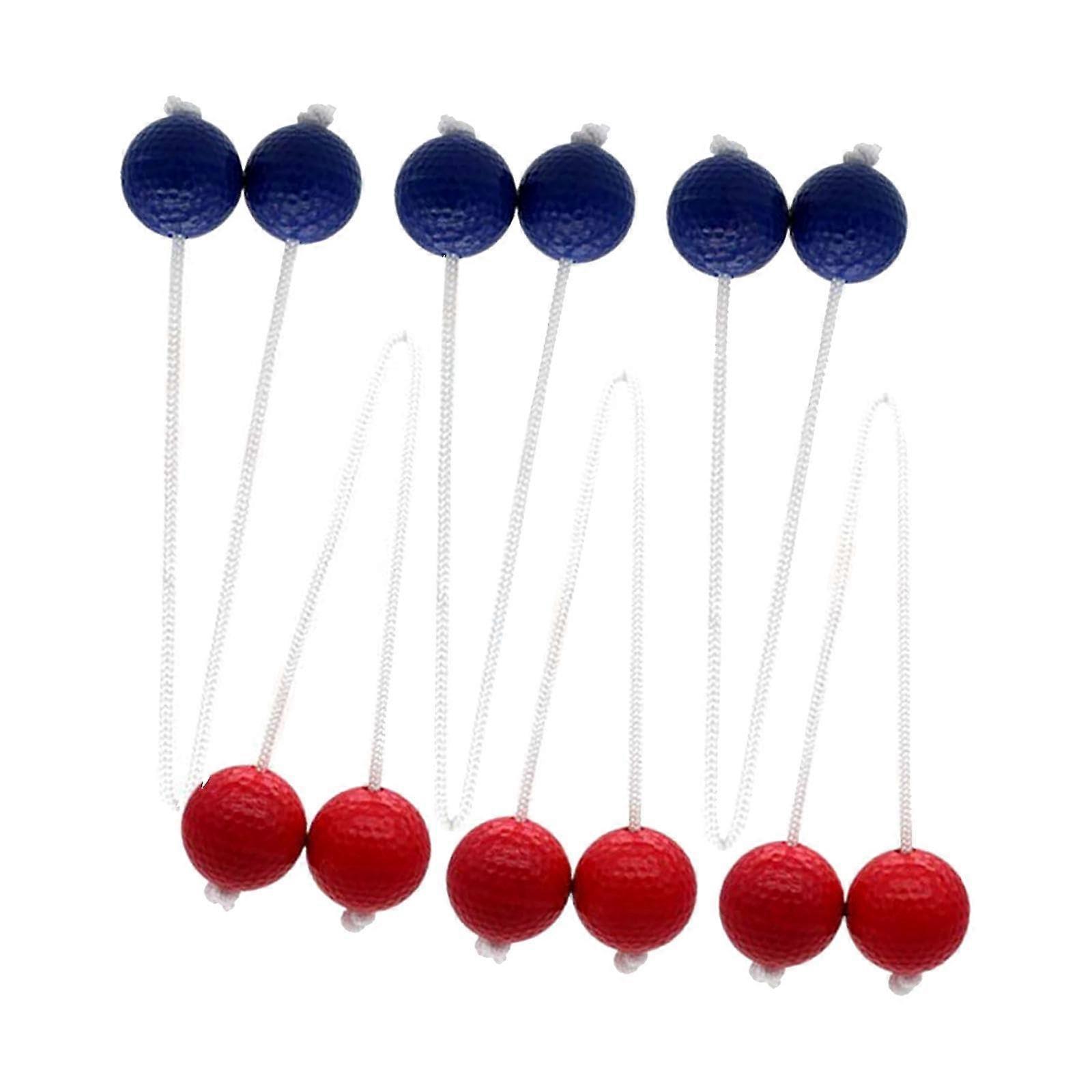 Colorful Ladder Ball Game Replacement Balls - Set for Outdoor Fun, Red and Blue