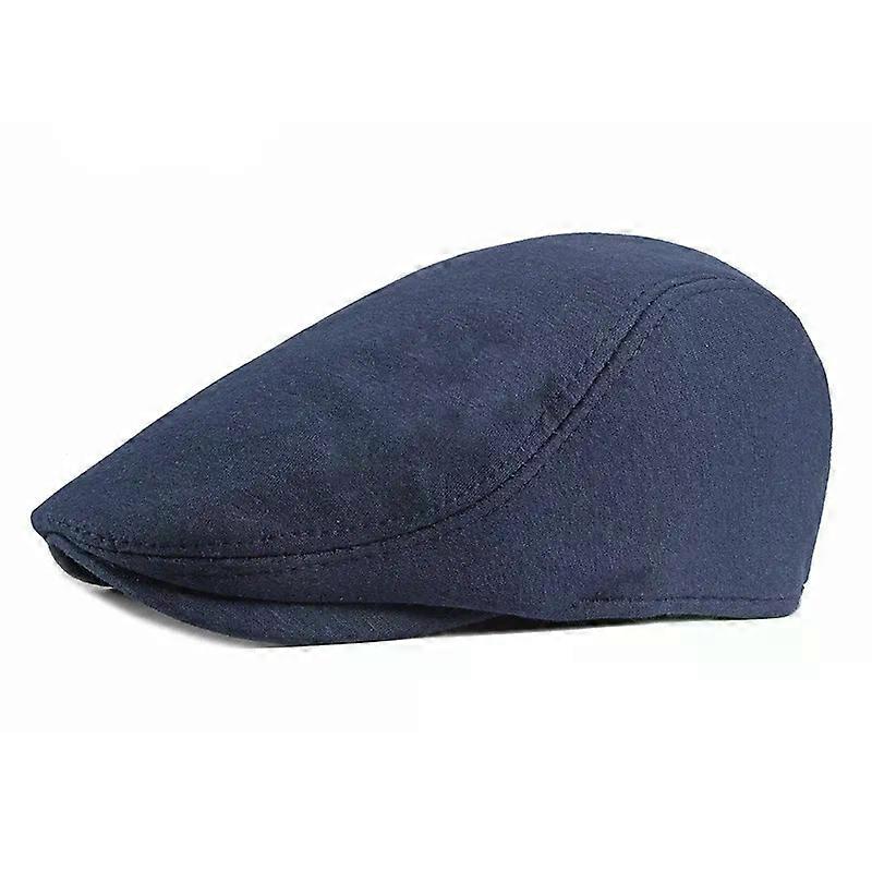 Spring Beret Hat Men Women Solid Color Knitted Visor Golf Cap Casual Herringbone Newsboy Cap Peaked Duckbill Hat 12 Colors