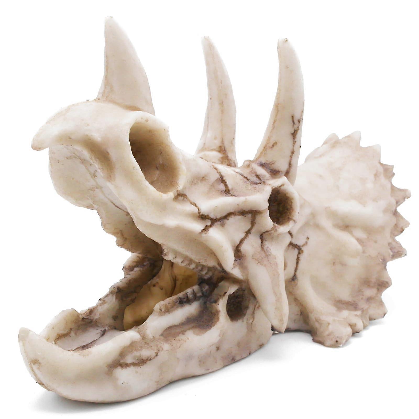 Fish Hideout Cave Reptile Ornament Skull Large Decoration for Terrarium Aquarium Compatible with Betta Snake Tarantula