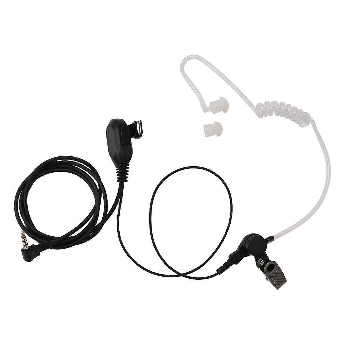  Acoustic Tube Earpiece Headset Mic