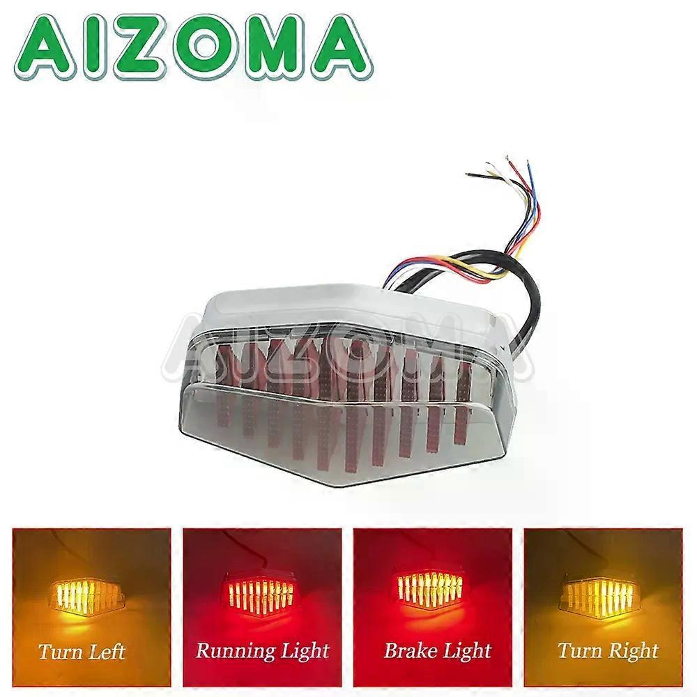 Lucas LED Style Classic Vintage Motor Tail Light Brake Light Universal compatible for Harley Bobber Cafe Racer Norton Honda Yamaha Suzuki