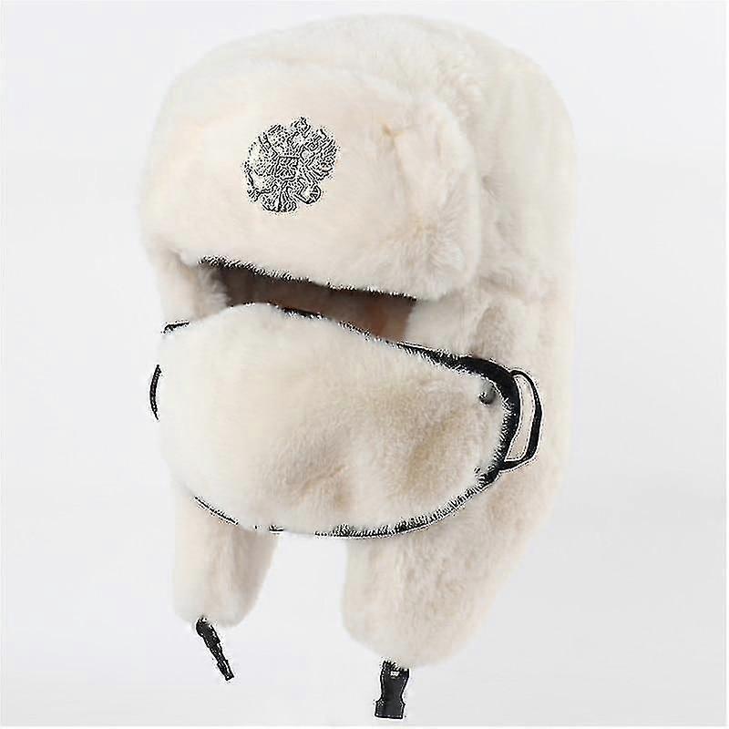 Winter Thermal Faux Rabbit Fur Bomber Hat