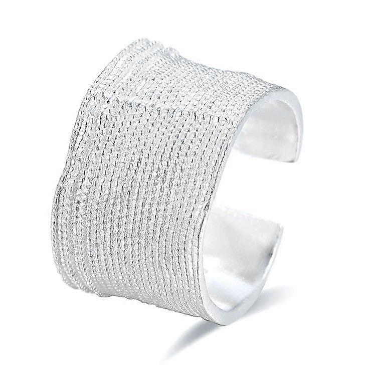 Men's Sterling Silver Irregular Concave Convex Ring