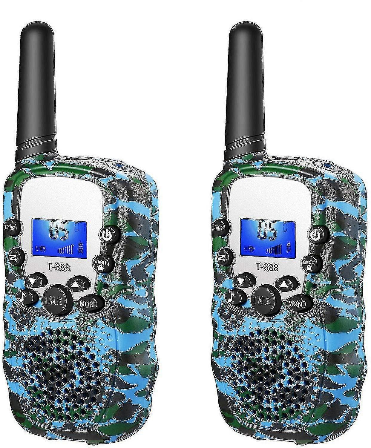 Walkie Talkies For Kids 3 Kms Long Range Children Walky Talky Handheld Radio Kid Toy, Long Distance 22 Channels With Flashlight Outdoor Camping Hiking