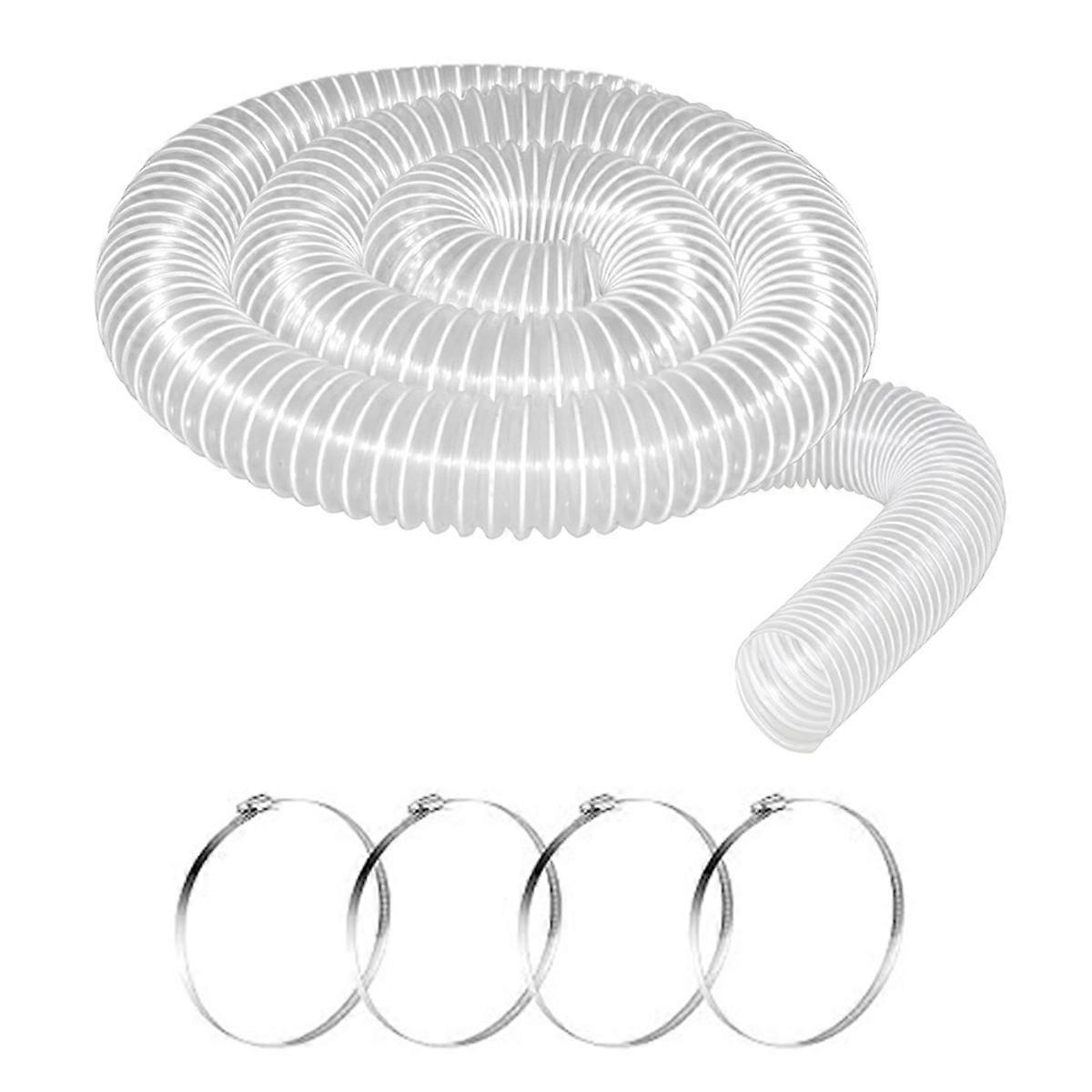 PVC Dust Collection Hose & 2 1/2In Ports 10Ft,Dust Collection Hose