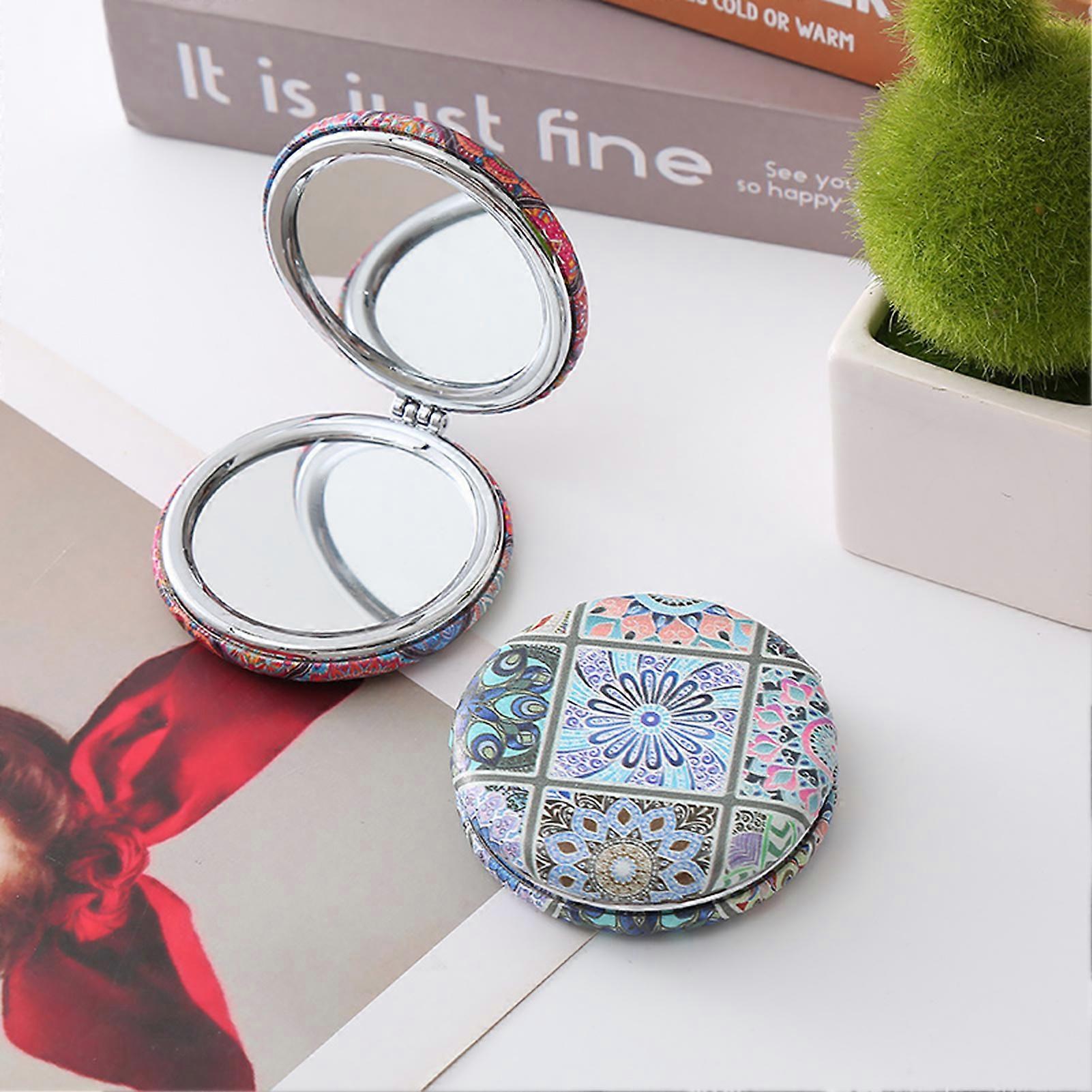 Small Double-Sided Pocket Mirror  Foldable Vanity Mirror