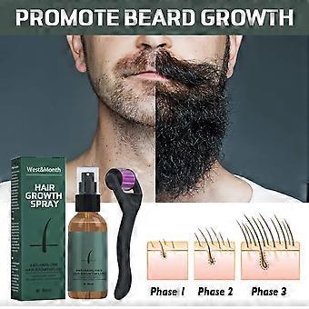 Set di spray per la crescita della barba per gli uomini Baffi idratanti nutrienti Enhancer della crescita Siero per la cura della perdita di capelli
