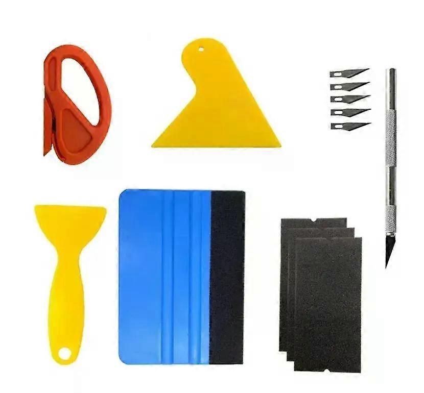 Car Film Wrap Tool Kit Squeegee Vinyl Wrapping Film Window Tint Tool Suede Scraper Squeegee Sets Tint Tools for Car Accessories