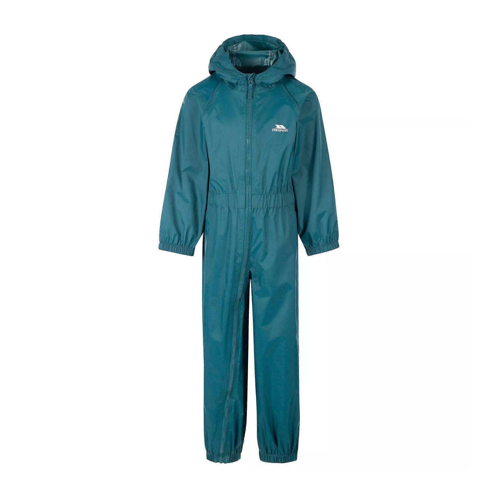 Trespass Childrens/Kids Button Rain Suit