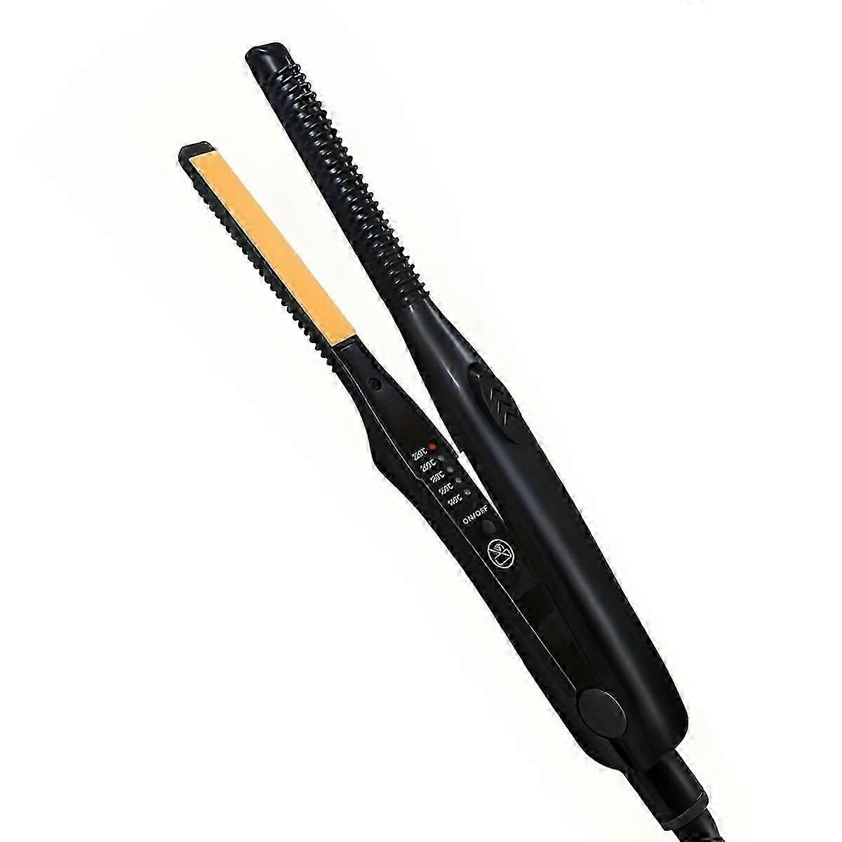 Mini Hair Straightener For Short Hair And Edges, Thin Plates With Ionic Technology, Anti-Pinch Design For Safe And Easy Use -HK603