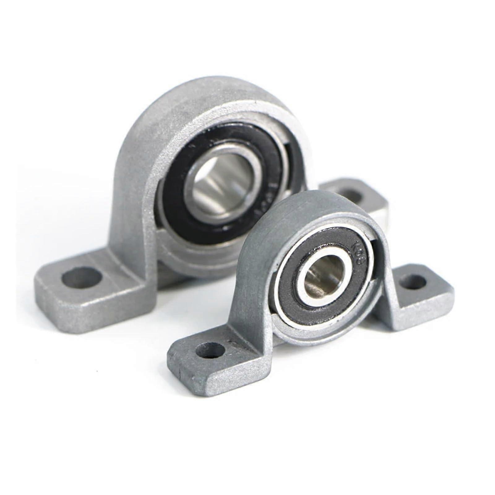10 Micro Small Zinc Alloy Bearing Seats with 8mm and 12mm Vertical Inner Diameter for Precision Applications