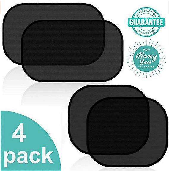 4Pcs Car Electrostatic Film Sunscreen Side Window Sun Block