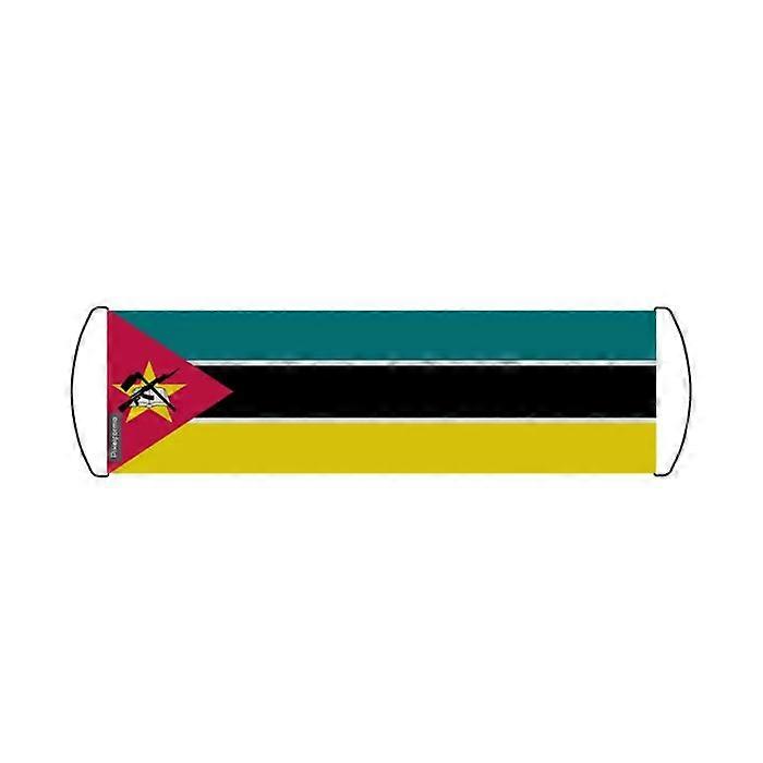 Scrolling Banner – Flag of Mozambique – 24 x 70 cm – Polyester – Hand Flag
