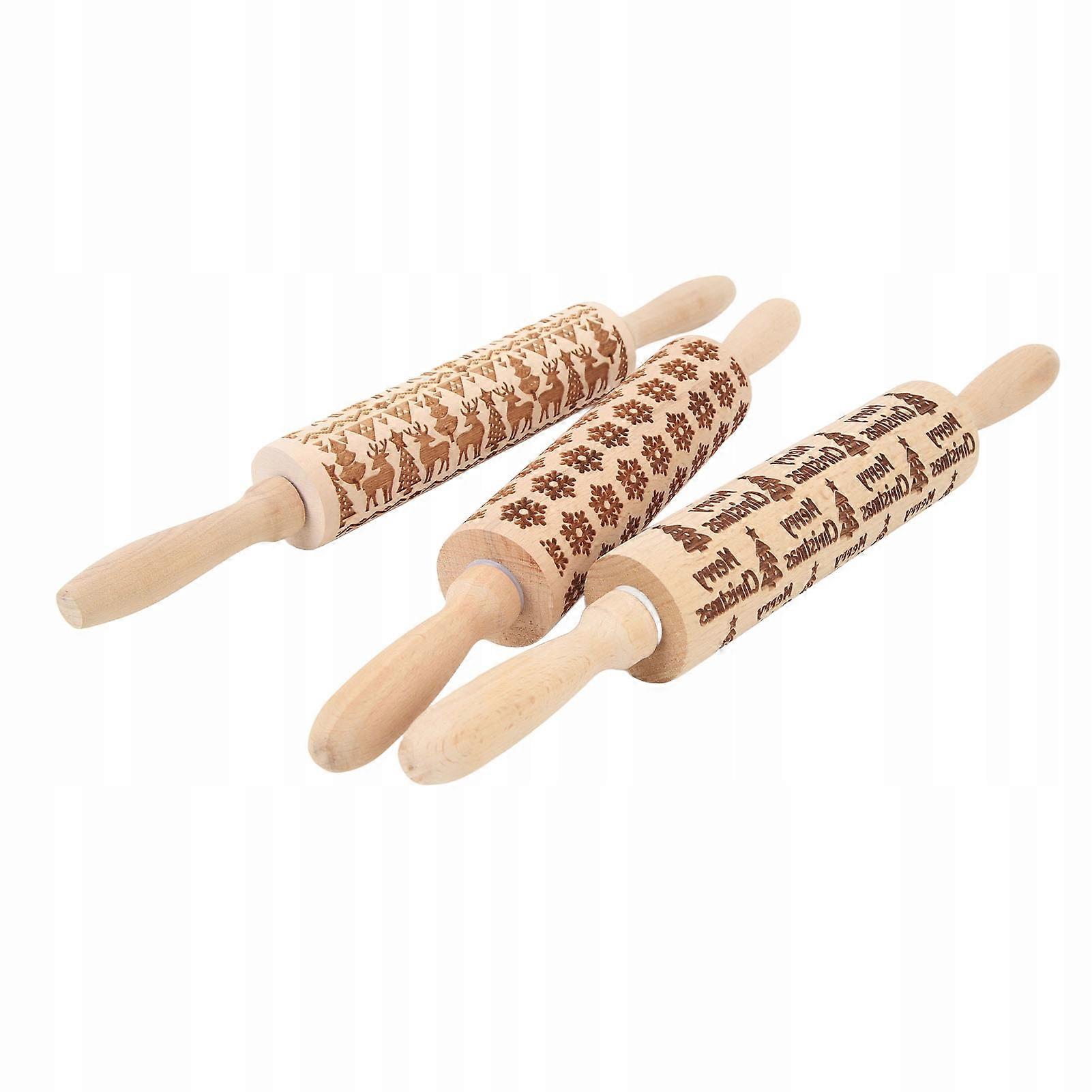 Kitchen Wooden Rotating Rolling Roller