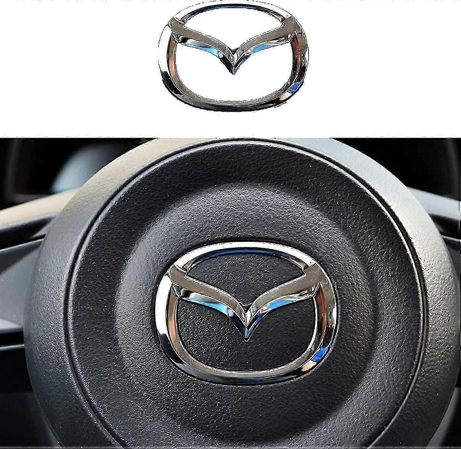 Cromado prata carro volante emblema logotipo emblema para Mazda 3 6 CX-3 CX-5 CX-9