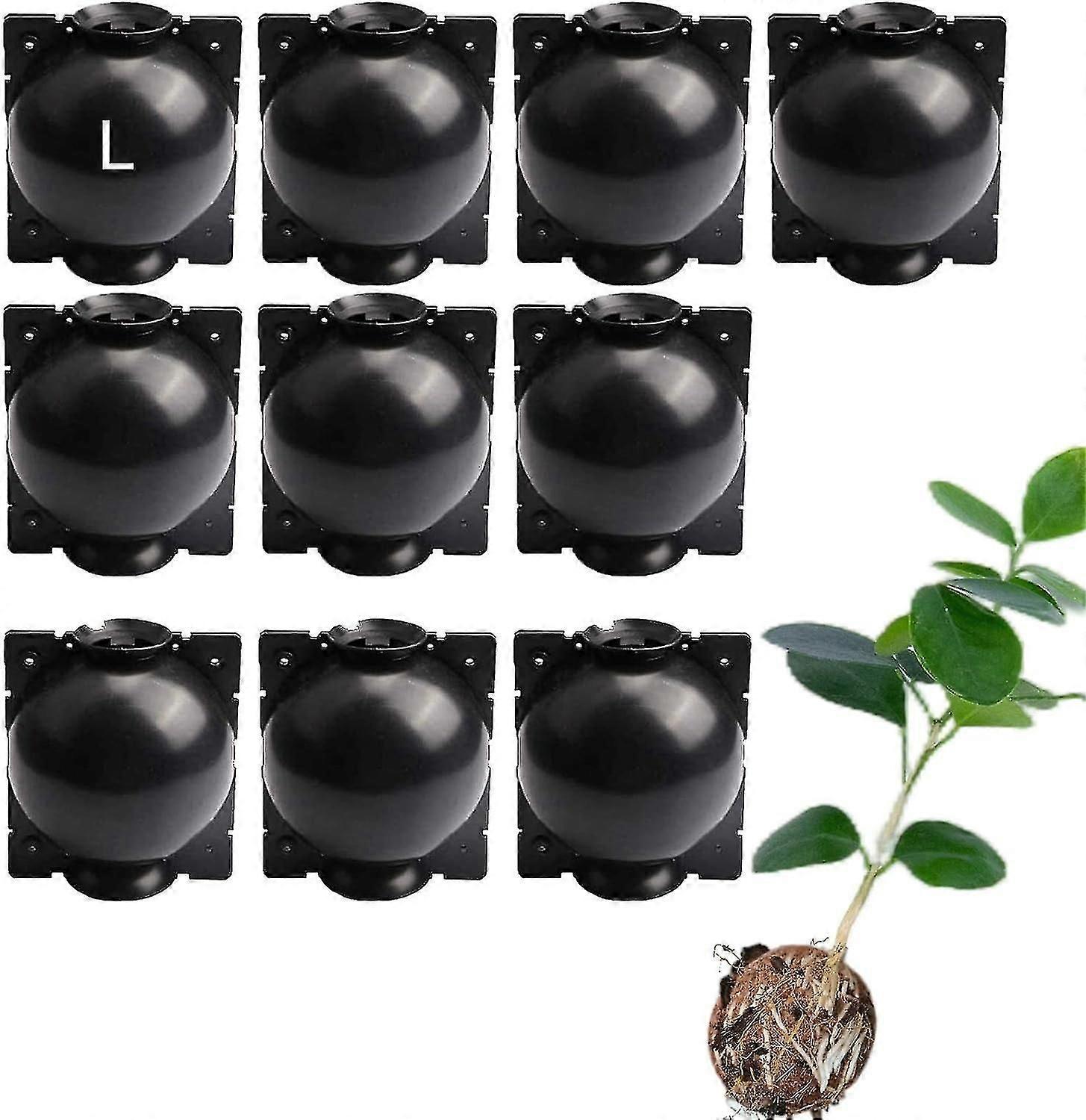 10 Pack Tree Root Growing Box, Rooting Ball Grafting Tools, Reusable High Pressure Tree Rooter Air Kit