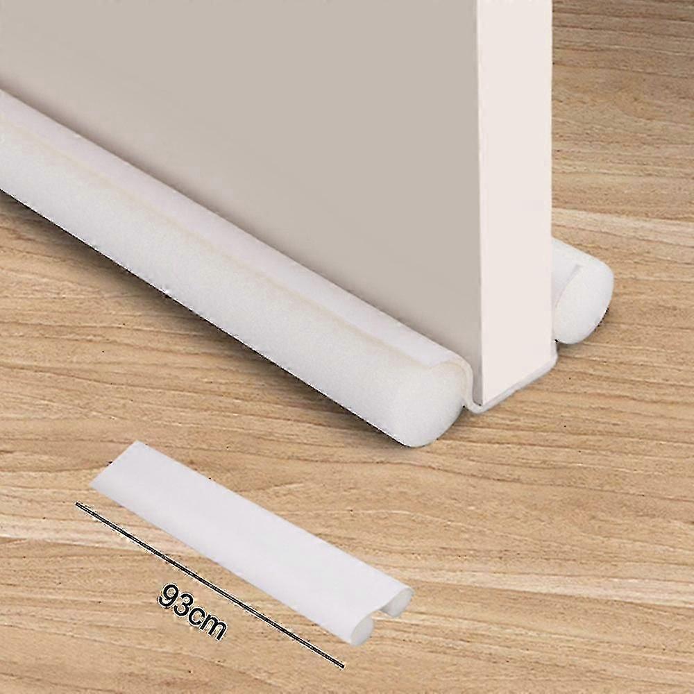 Door Draft Stopper Soundproof Thicken Flexible Door Gap Seal Insect Wind Cold Proof Strip - White Szrh A-f