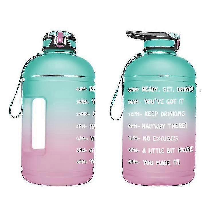 Botella deportiva bicolor degradada de 3.78L - Verde