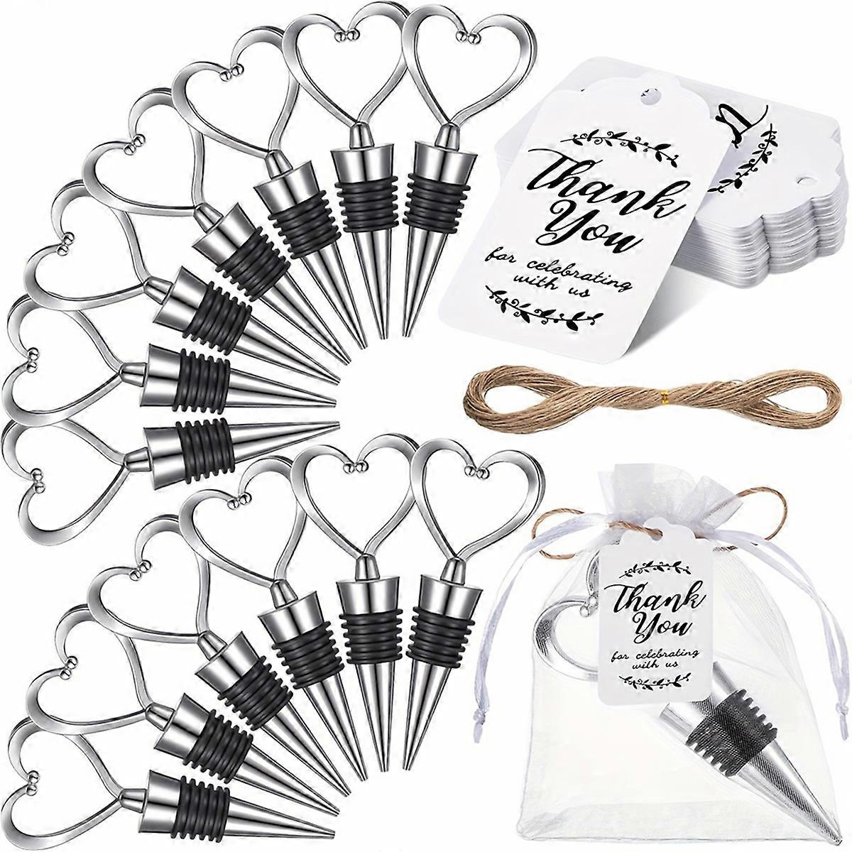 Heart Shape Wine Stoppers Love Wine Bottle Stopper Champagne Beer Bottle Stopper for Wedding Gift V