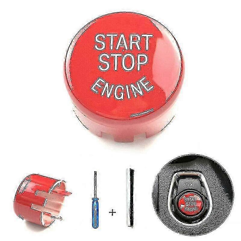 Durable Red Start Stop Engine On/Off for Compatible BMW Models