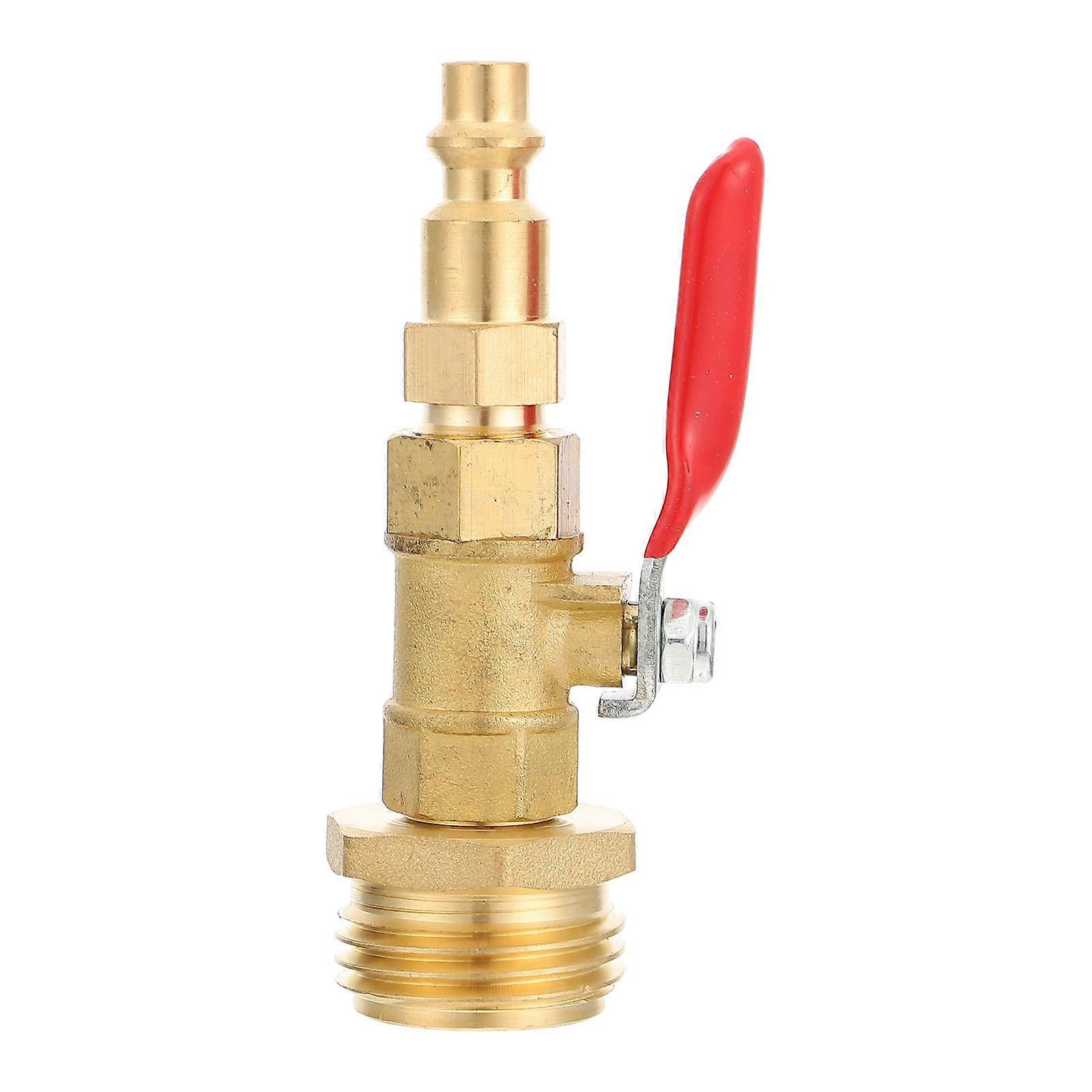 Winterizing Adapter Brass Blow Out Fitting for Garden Hose, Durable Connection for Water Supply Systems, Compatible with Campers and Trailers