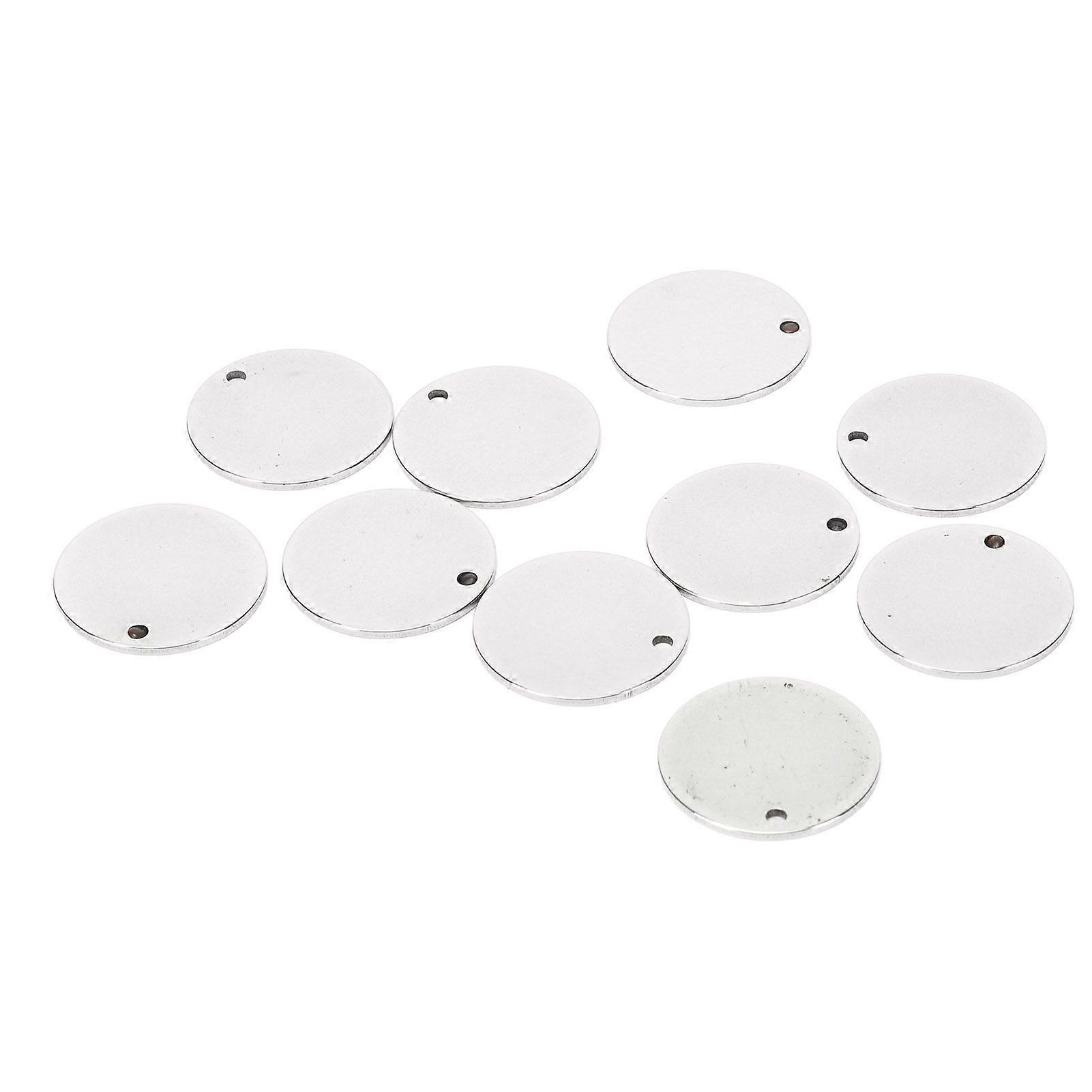 2025 Latest Model  10 Pcs Flat Round Blank Pendants Smoother Surfaces Diameter