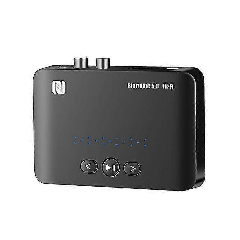 T10 NFC Bluetooth 5.0 Receiver 3.5mm AUX Port Adapter RCA Amplifier with Remote Control
