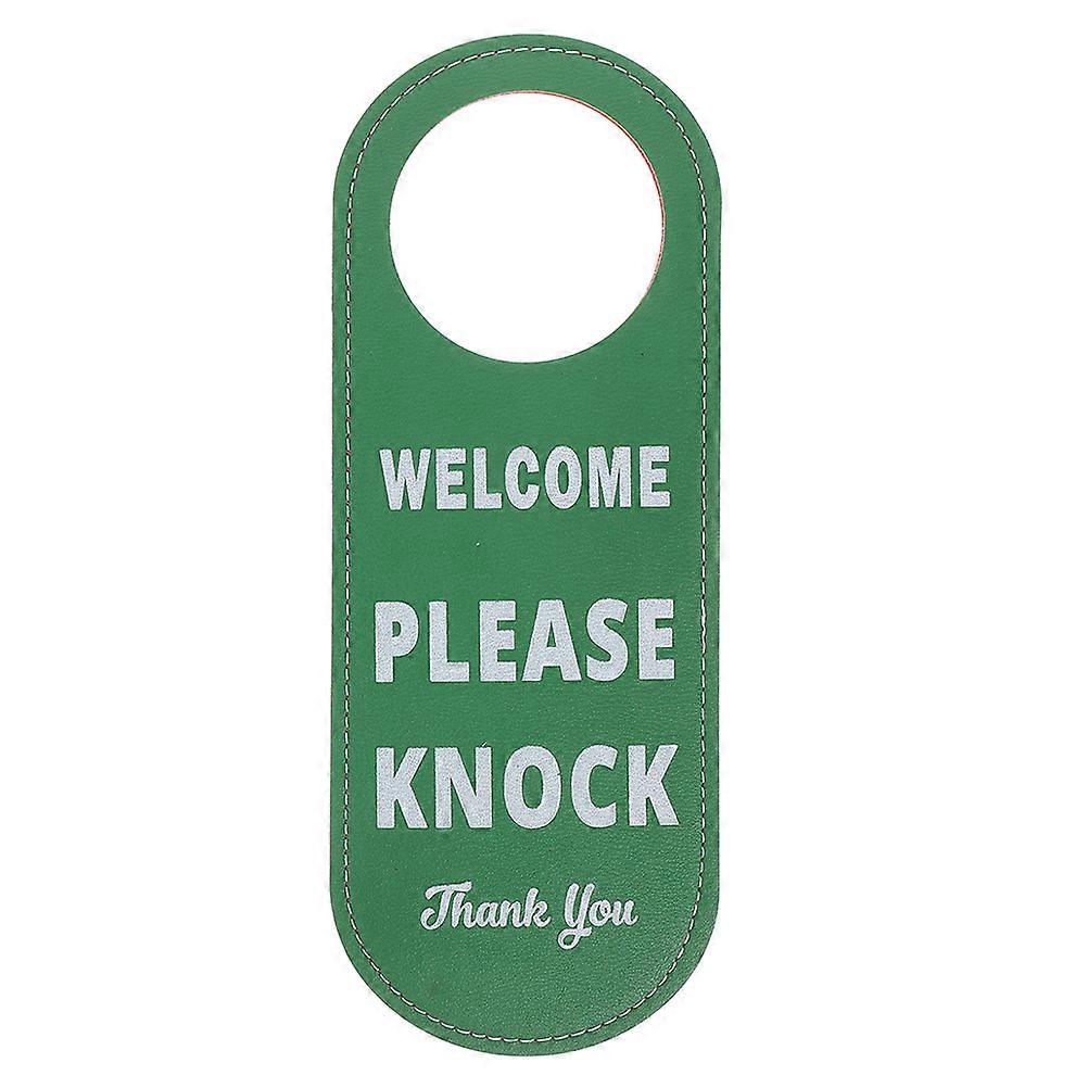Pu Double Sided Door Hanger Sign – Do Not Disturb & Welcome Message – Easy Installation for Home, Office, and Meeting Rooms