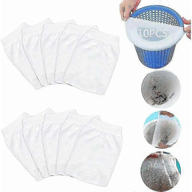 Pool Skimmer Socks 10Pcs, Pre-Filter for Swimming Pool