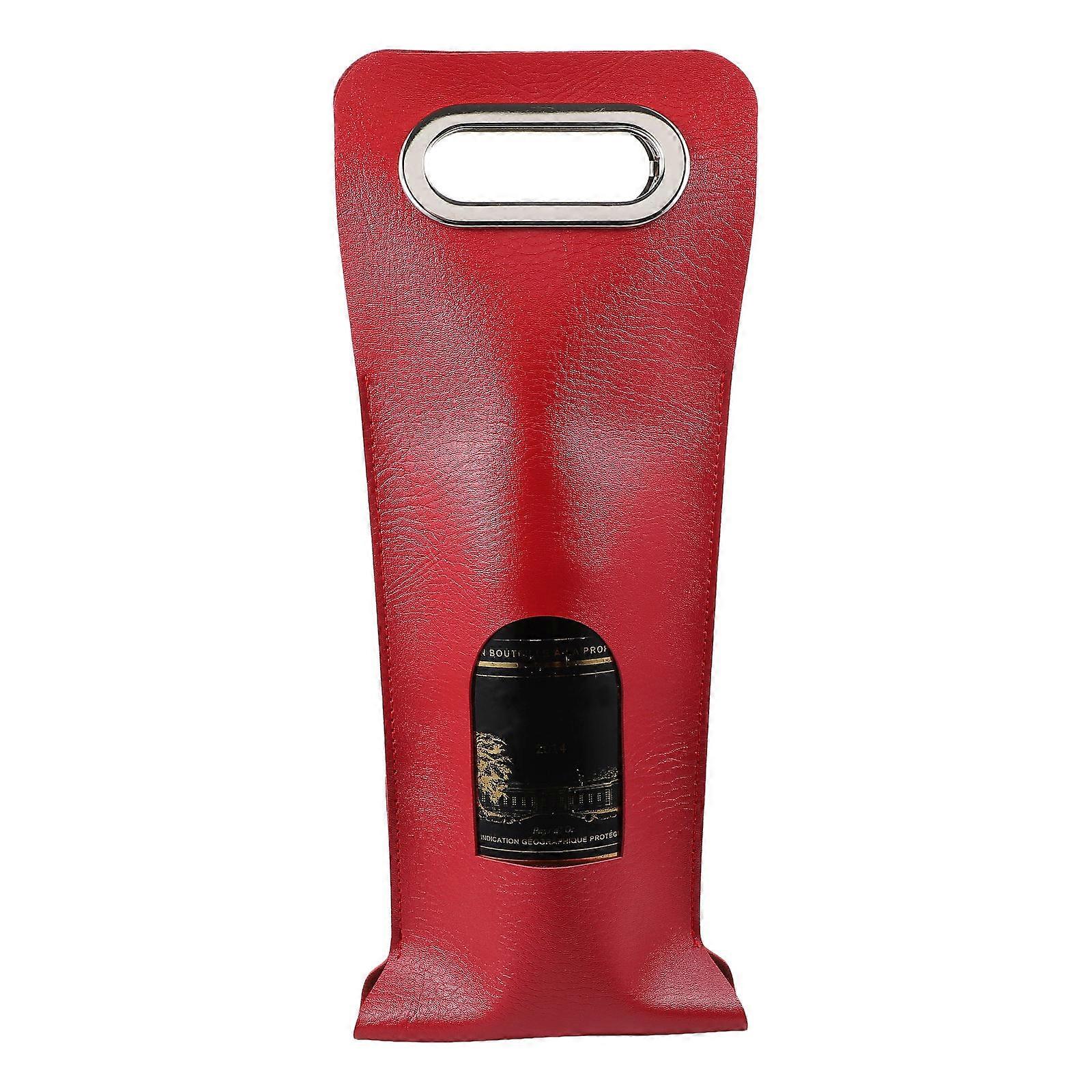 Insulated Bottle Bags Rectangular Shape Black Portable Gifting Foldable Storage 43x16x0.2cm 1Set