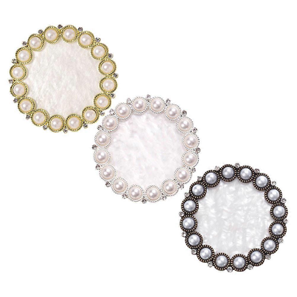 3Pcs Small Nail Tip Display Board with Delicate Pearl Decorations
