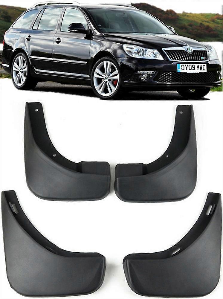 Compatible  Full Set Splash Guards Mud Flaps For 2004-2012 SKODA OCTAVIA MK2 Estate