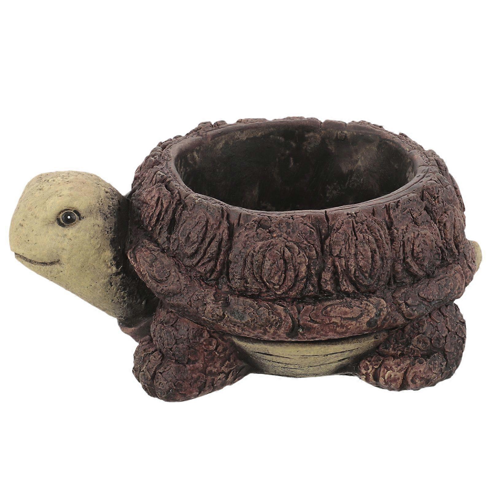 Turtle Succulent Flower Pot Cute Turtle Succulent Pot Planter Resin Planter for Garden