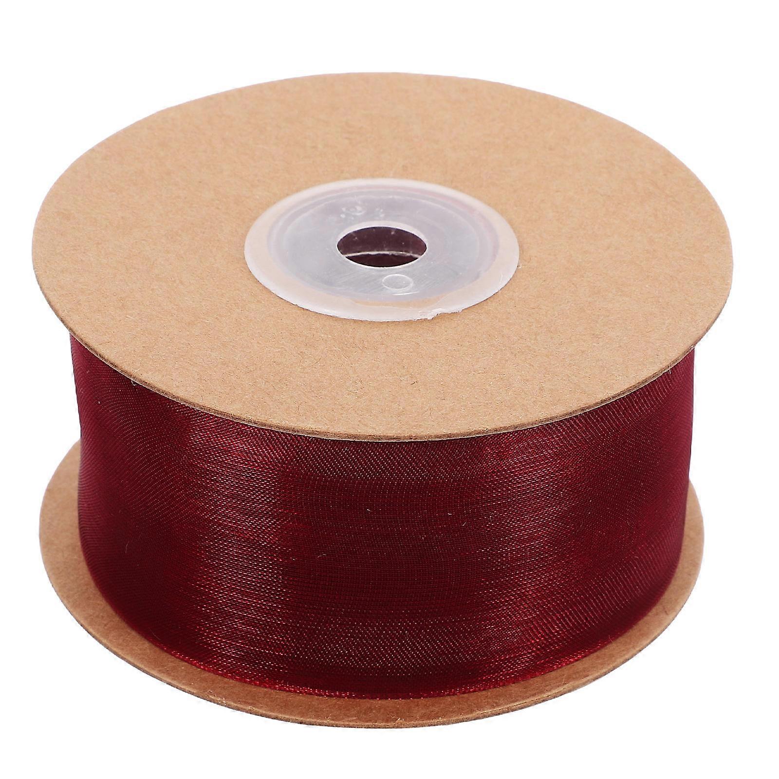 Wrapping Ribbon Sheer Organza For Diy Craft And Wrapping Bow Making Elegant Christmas Celebration 20m X 38mm 1Roll