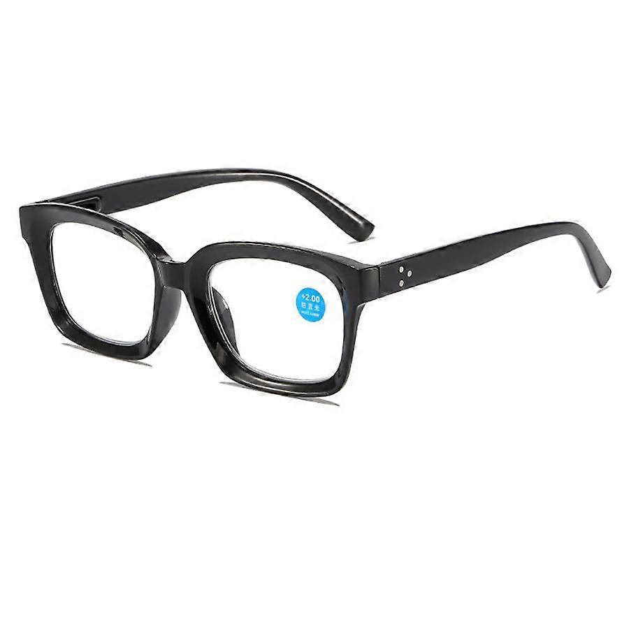 Fashionable Reading Glasses Large Frame Anti Blue Light Reading Glasses Non-Polarized Fashion Accessory