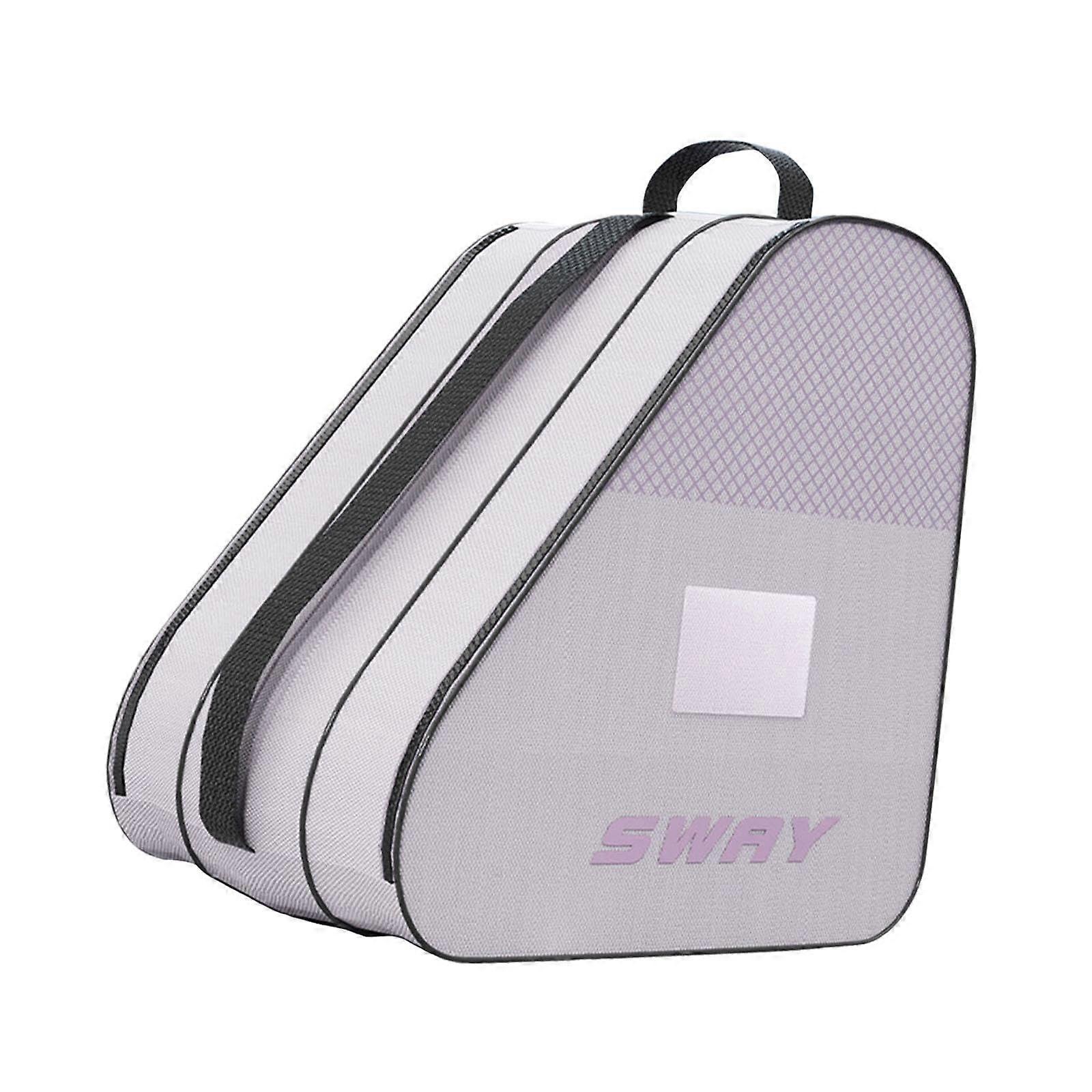 Roller Skate Bag, Roller Skate Bag, Multipurpose Mesh Side Pockets with Adjustable Shoulder Strap Purple