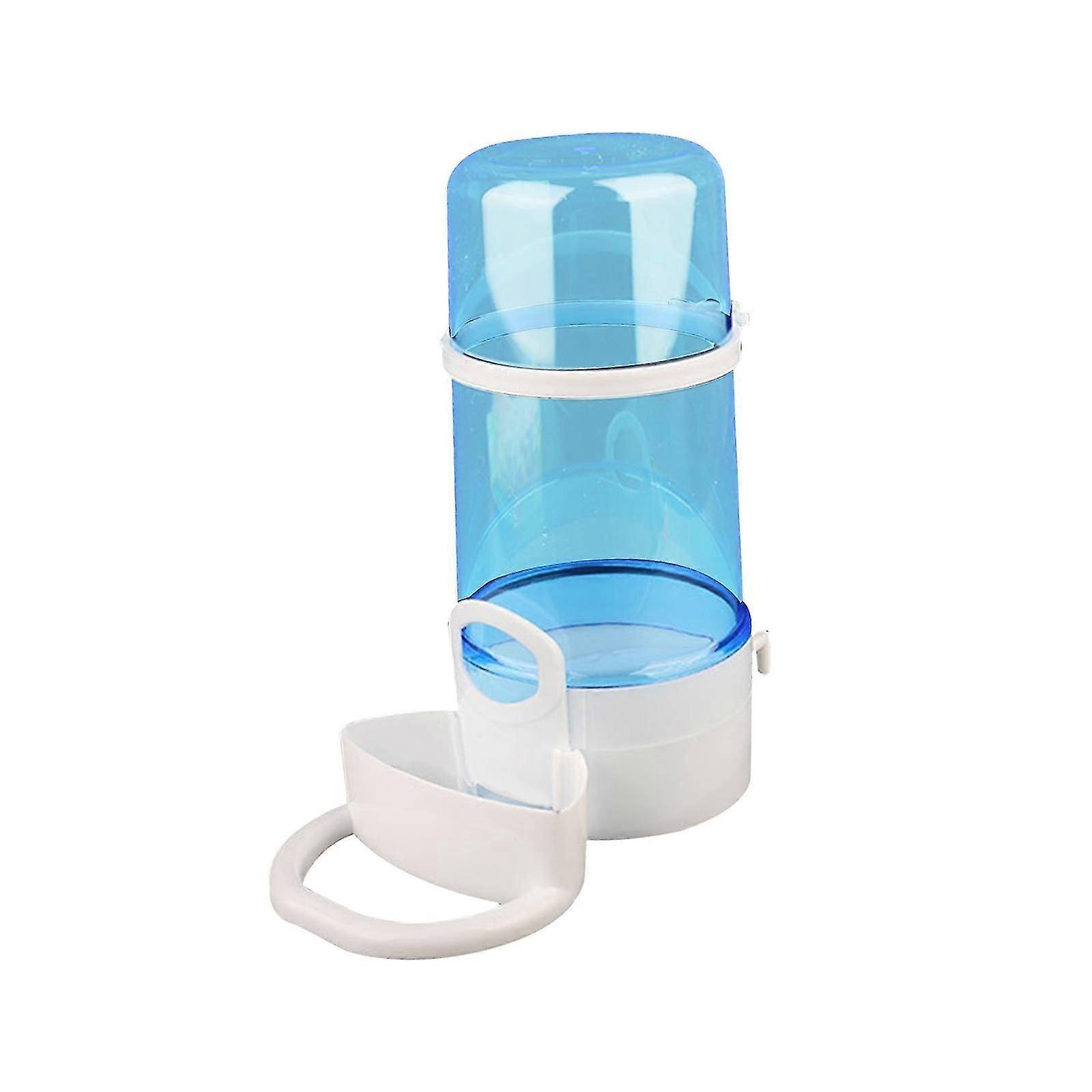 Bird Feeder Bird Food Container for Canaries Small to Medium Birds Cockatiel blue large open