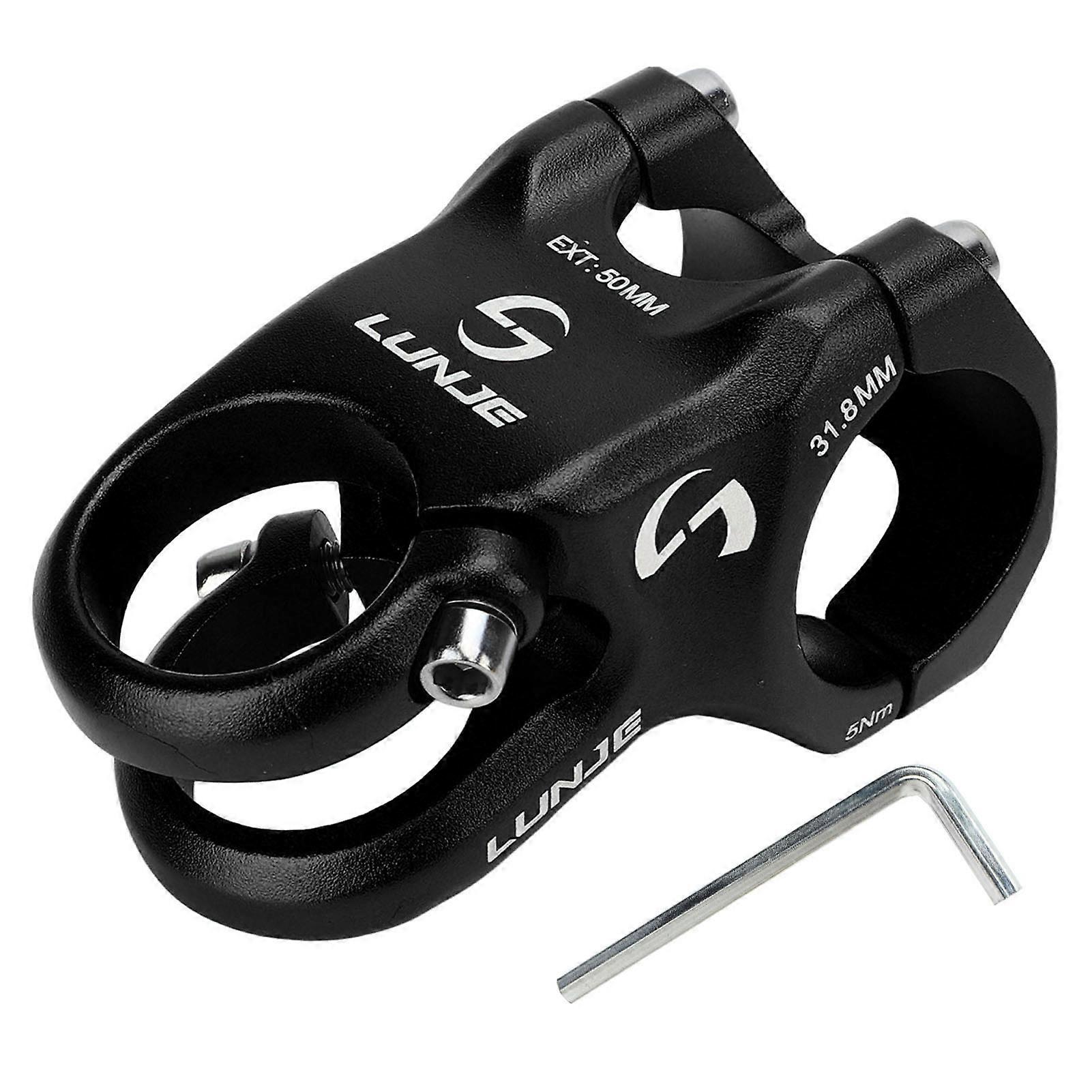 31.8mm Handlebar Stem 15 Degree Adjustment Aluminum Alloy Light Weight Bike Handlebar Stem Black